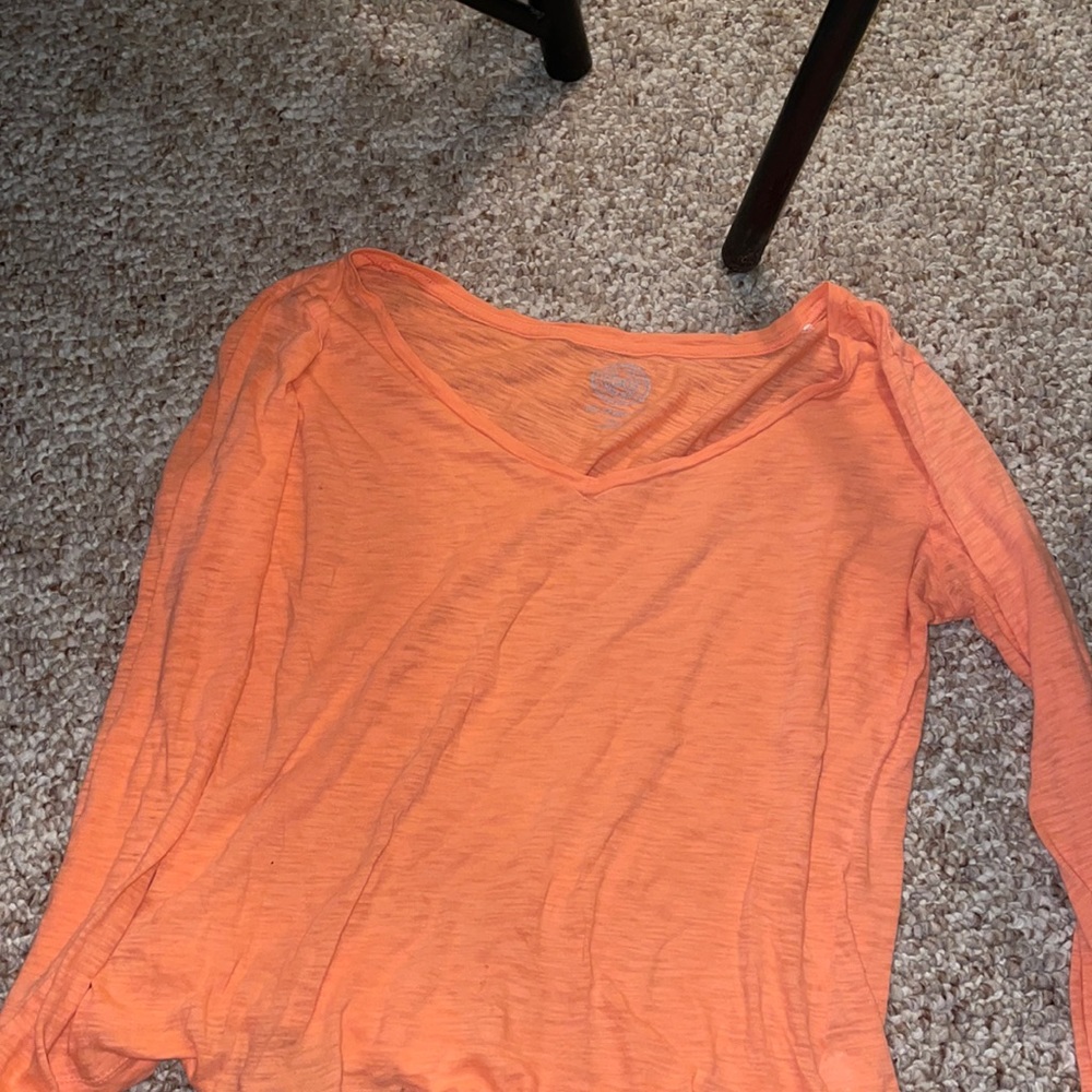 Large orange long sleeve